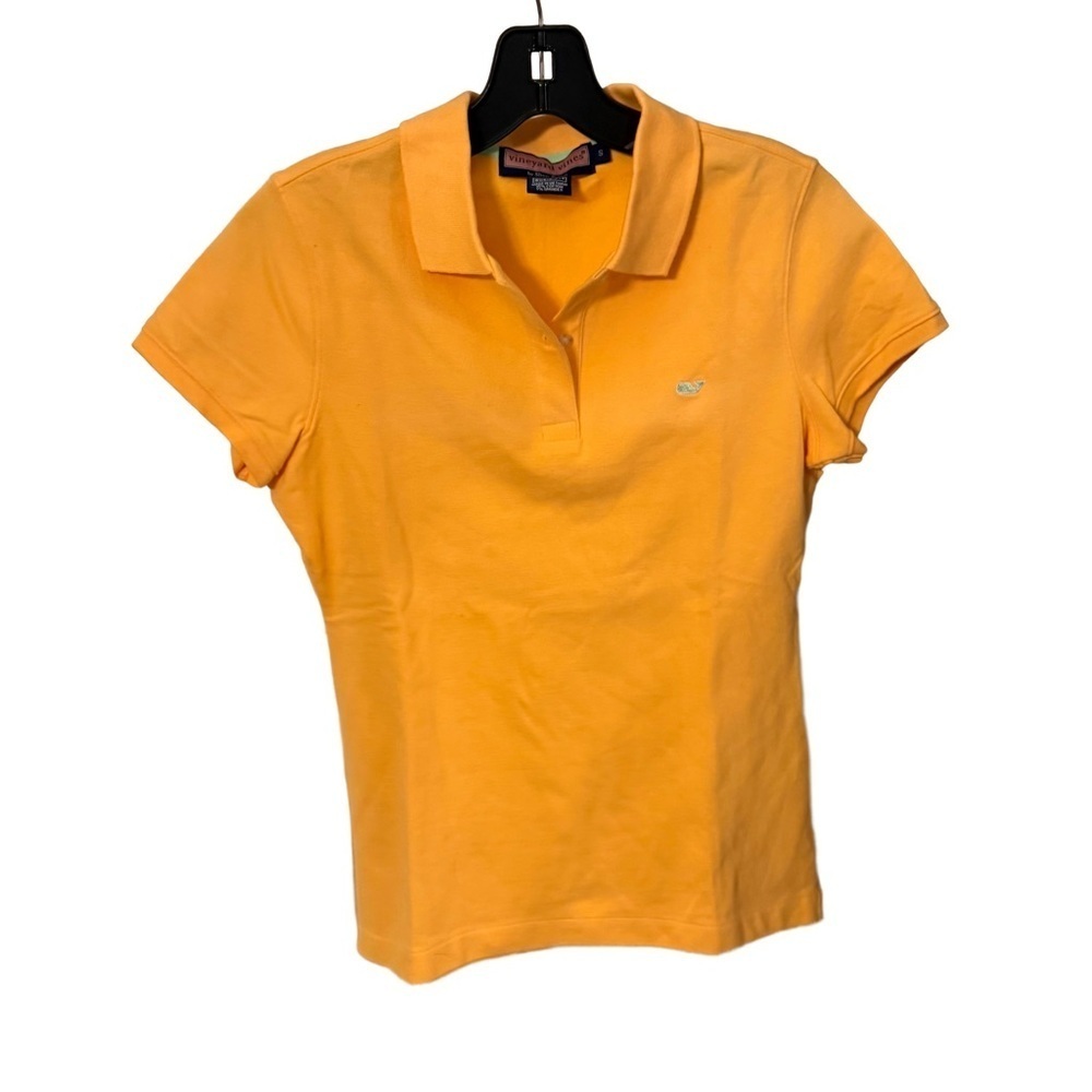 Vineyard Vines Susie Fit Womens Orange Short Sleeve Polo Shirt Size Small NWOT - Picture 1 of 11